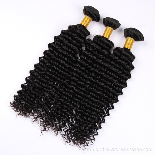 Cheap Wholesale Raw Indian Hair Extensions Unprocessed Virgin Hair Double Drawn Indian deep Wave Hair